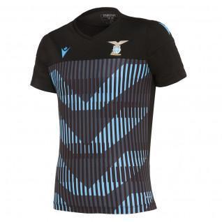 Black Macron 2020-2021 Lazio Pre-Match Cotton Polo Football Soccer T-Shirt Jersey 