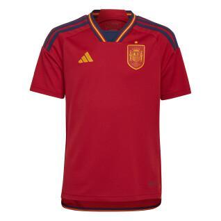 Children's home jersey Espagne Coupe du Monde 2022