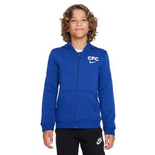 Children's zip-up hooded sweatshirt Chelsea 2022/23