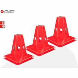 Set of 6 triangular cones Pure2Improve