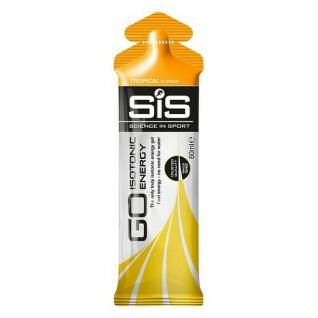 Pack of 30 energy gels Science in Sport Go Isotonic - Tropical - 60 ml