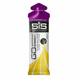 Pack of 30 energy gels Science in Sport Go Isotonic - Cassis - 60 ml