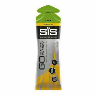 Batch of 30 energy gel Science in Sport Go Isotonic - Pomme - 60 ml