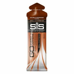 Pack of 30 energy gels Science in Sport Go + Cafeine Espresso double - 60 ml