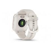 Watch gps silicone bracelet ivory Garmin Venu Sq 2 Music Edition