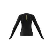 Printed long sleeve jersey to end plastic waste woman adidas
