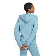 Sweatshirt linear hooded fleece full zip woman adidas Essentials