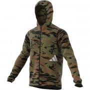 Hooded sweatshirt adidas FreeLift Camouflage Training