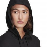 Women's zip-up hooded jacket adidas Essentials Cut 3-Bandes