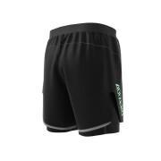 Black adidas Womens Adizero Two-in-One Shorts - Get The Label