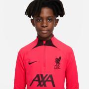 Children's 1/4 zip training top Liverpool FC Strike 2022/23